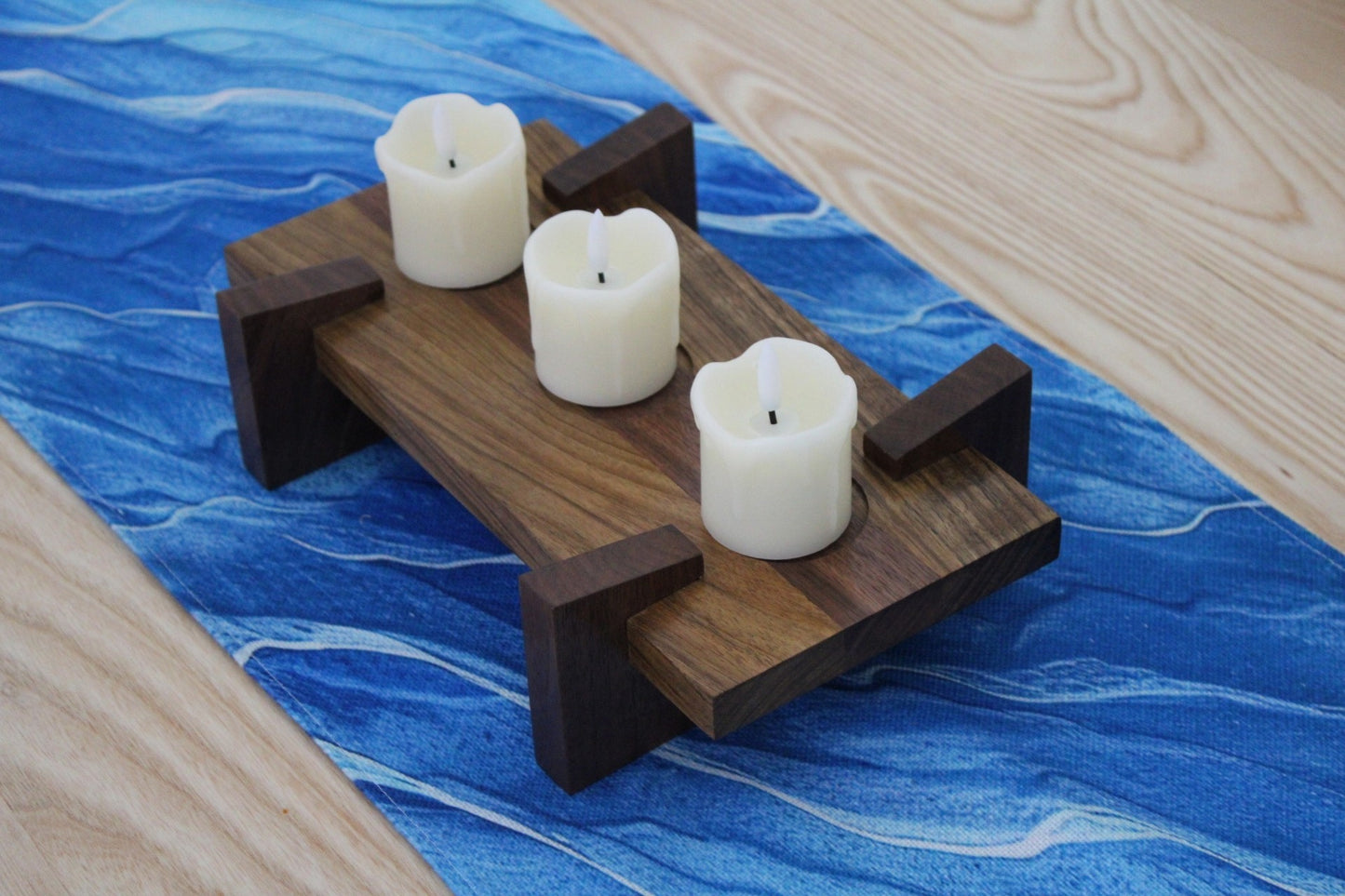 Shedua & Appalachian Walnut 3 Votive Candle Holder